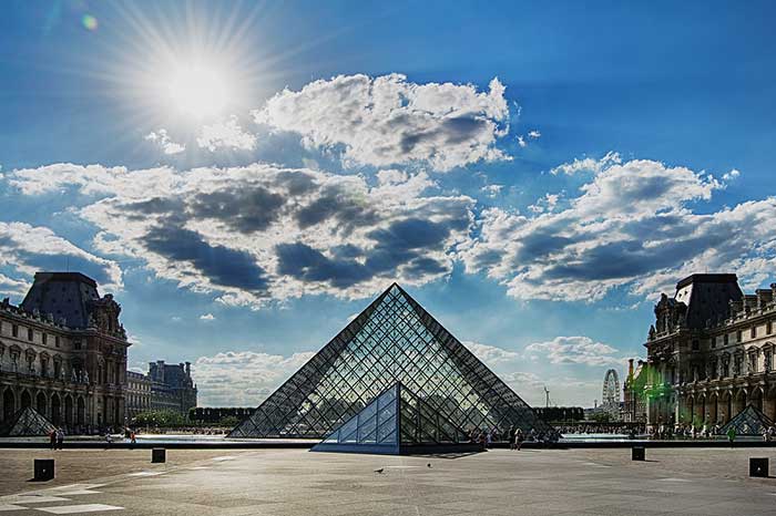 Vista de El Museo del Louvre